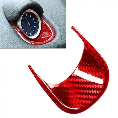 For Maserati Ghibli Quattroporte  Carbon Fiber Car Dashboard Clock Cover Trim • $49.72