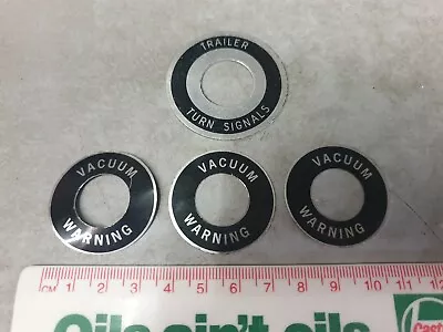$9.80 • Buy Old VACUUM WARNING & Trailer Turn Signals   Badges