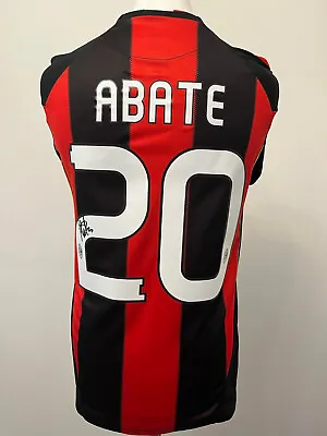 Signed IGNAZIO ABATE Retro Shirt - AC Milan - EXACT PROOF/COA • £139.99