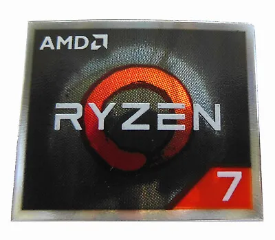 AMD Ryzen 7 Sticker 16.5 X 19.5mm Case Badge Logo Label  • $1.69