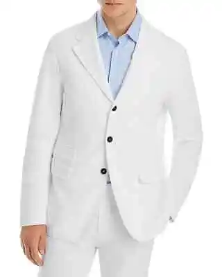 Massimo Alba B2623 White Cotton & Cashmere Garment Regular Suit Jacket Size 50 • $629.30