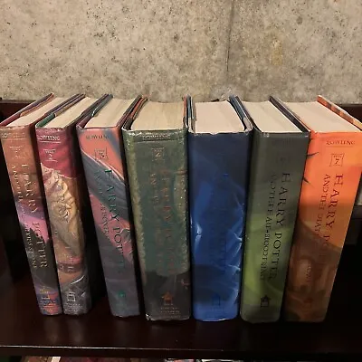 Harry Potter Hardcover Books Set 1-7 With Dust Jackets J. K. Rowling • $69.99