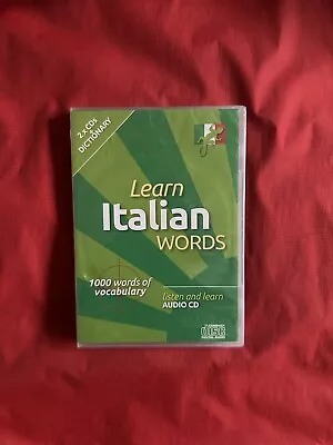 Learn Italian Words 2x CD Dictionary New Sealed • £19.99