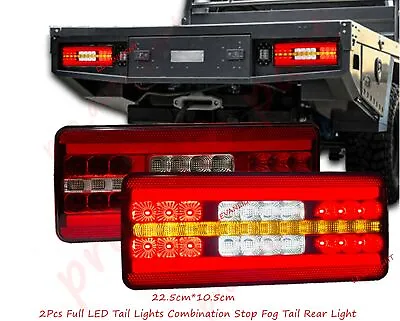 2Pcs Full LED Tail Lights Combination Stop Fog Tail Indicator Reverse Truck Ute • $141.69
