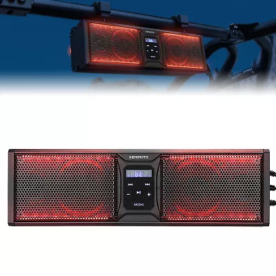 400W 16  6 Speaker Bluetooth Marine For Polaris/ATV/UTV/RZR Soundbar System • $158.94