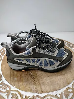 Merrell Womens Siren Ventilator Hiking Shoes Black Periwinkle Low Top J13062 7.5 • $25