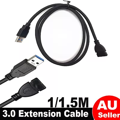 USB 3.0/2.0 Extension Cable Male To Female M/F 1M Super Speed Data Wire Cord AUS • $8.49