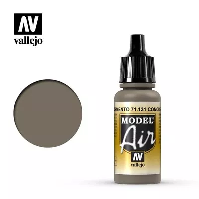 Vallejo Model Air: Concrete - Acrylic Paint Bottle 17ml VAL71.131 • £2.65