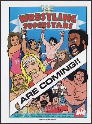 WWF WRESTLING SUPERSTARS__Original 1985 Trade Print AD / ADVERT__DIC__Hulk Hogan • $29.99