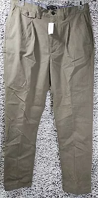 Banana Republic Mason Chino Pants Men's 32x34 Black Athletic Tapered Fit Green • $19.95