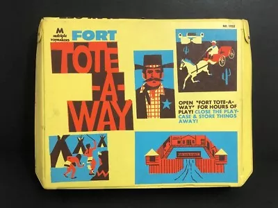 Vintage 1969 Fort Tote-A-Way Western Cowboy Play Set Multiple Toymakers #1722 • $19.95