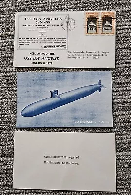 1972 Keel Laying Of The USS Los Angeles SSN 688 Cover • $25