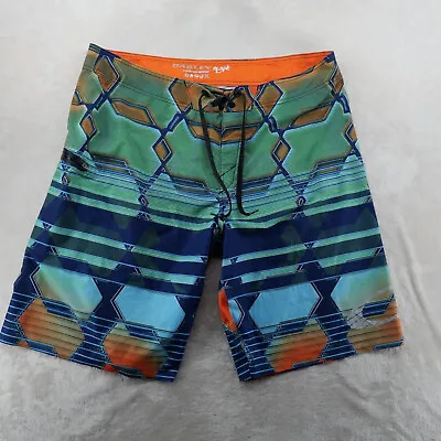 Oakley O Stretch Ripstop Mens Size 38 Geometric Beach Swim Board Shorts • $17.99