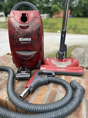 $99.99 • Buy Kenmore Progressive 116 Canister Vacuum Cleaner Red Tested Works Read Descript