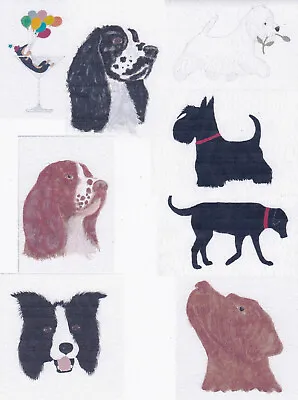 £3 • Buy Handmade / Hand Painted Dog Greetings Cards Using Watercolour Paint