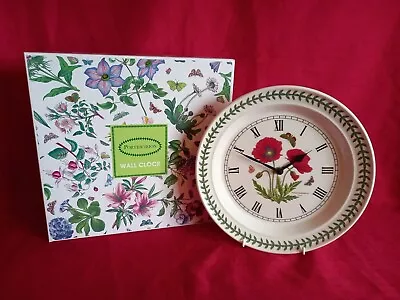 £25 • Buy Boxed Portmeirion Botanic Garden 10'' Wall Clock Poppy