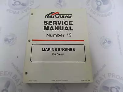 90-823227 MerCruiser Service Manual Number 19 V-8 Diesel Marine Engines • $35.95