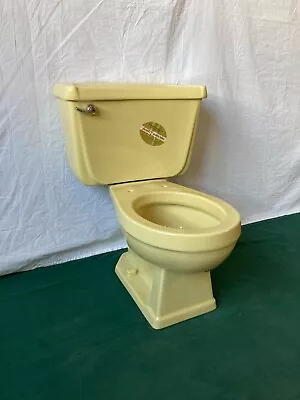 Vintage Mustard Gold Yellow Porcelain Toilet Old Gerber Bath We Ship 129-24E • $695