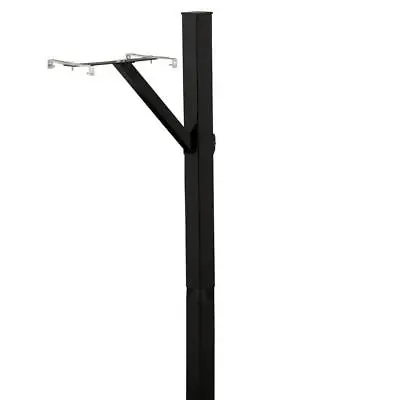 Architectural Mailboxes Post Black Steel Drive-in Top Mount Adjustable Cross-Arm • $56.38