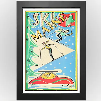 Ski Maine - Vintage Poster By Artist Francis Hamabe • $19.95