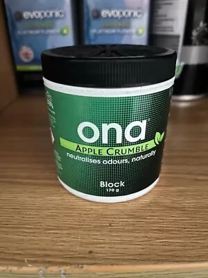 ONA 170g Block Odour Control Neutraliser Eliminate Smells Apple Crum Hydroponics • £8