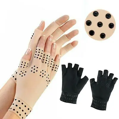 £3.56 • Buy Anti-Arthritis Hand Support Magnetic Gloves Finger Joint Compression Pain Relief