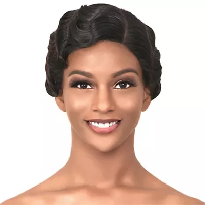 Diana Bohemian Synthetic Lace Wig Short Pixie Cut Finger Wave Mommy - Lpw Aurora • $39.99