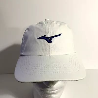 Mizuno Tour Lightweight Golf Hat Adjustable Moisture Wicking White Cobalt Blue • $24.99