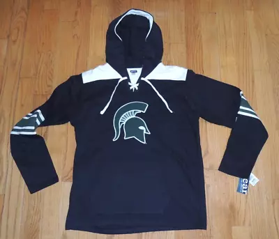 Nwt New Adult Gear Sports Michigan State Sewn Hockey Sweatshirt Pullover Sewn Xl • $28.79