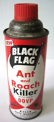 Vintage Black Flag Ant & Roach Killer Spray Can With DDVP (1950s?) PROP • $35