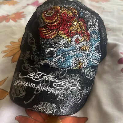 Ed Hardy By Christian Audigier Cotton/nylon Size:os Baseball Hat • $9.79