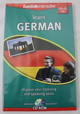 Learn German CD-ROM Eurotalk Interactive World Talk NEW & Sealed • £7.99