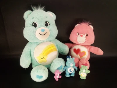 £14.75 • Buy Vintage 2002 Care Bears Pink Love A Lot Bear Lot Of 5 Heart Plush & Figures