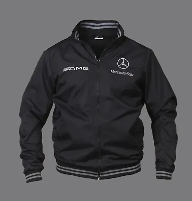 New Mercedes-Benz AMG Outdoor Bomber Jacket Fan Embroidery Apparel • $61.90