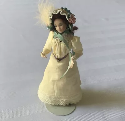 VINTAGE (1986) Victorian Lady Miniature Doll 1:12 Scale By Doreen Sinnett • $185