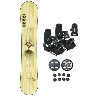 163 Roots Snowboard And Symbolic Bindings L XL Package Combo Set +burton-rnin441 • $239.95