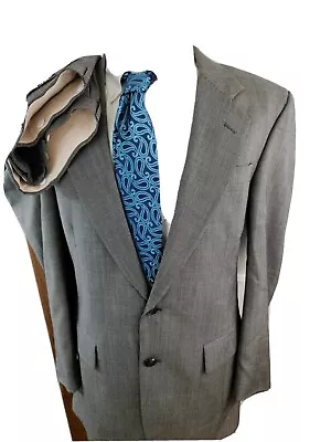 Jos A Bank Signature Collectiom 40 L  Wool Gray Birdseye 2-PC Suit 35 W X 31L • $63.17