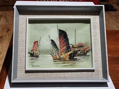 Tang Ping Framed Oil Painting Signed  • £41.35