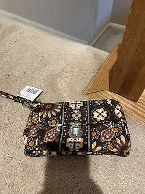 Vera Bradley CANYON Pushlock WRISTLET Wallet CLUTCH Coin Strap PURSE Bag  NWT • $14.99