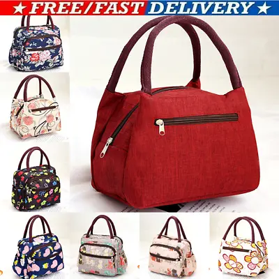 $12.15 • Buy Thermal Oxford Lunch Picnic Bag Insulation Tote Food Handbag Flower Animal Print