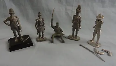 Vintage Lot 5 Metal Civil War & British? Miniature Figures - 2 Squadron Rubin • $17.95