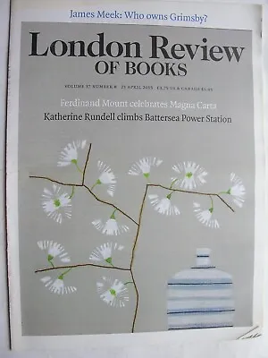 LONDON REVIEW OF BOOKS April 2015 Ian Curtis Joy Division Magna Carta Grimsby  • £8.50