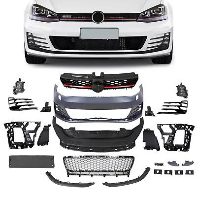 For 2015-2017 Volkswagen VW Golf MK7 Front Bumper Cover Kit GTI Style Unpainted • $585.99
