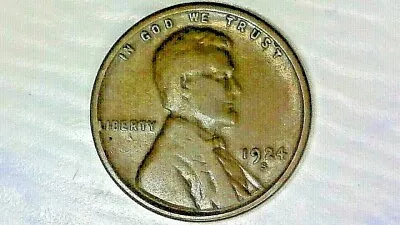 Cinco De Mayo Sale--united States--1924  's'  Wheatback Copper Penny--km#132 • $3.33