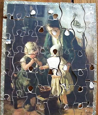 Antique Madmar Puzzle Original Box Artist Pothast Childhood Scroll Saw RARE • $49.99