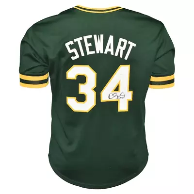 Dave Stewart Signed Oakland Green Baseball Jersey (JSA) • $77.95