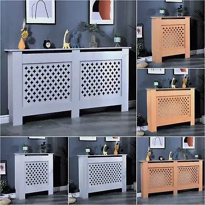 White Radiator Cover Cabinet Small Large MDF Wood Grill Traditional Furniture • £30.95