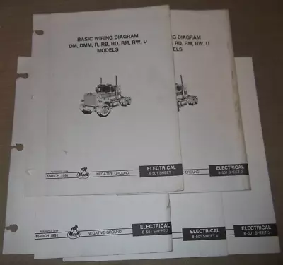 Mack Dm Dmm R Rb Rd Rm Rw U Truck Models Electrical Wiring Diagrams Schematics • $59.99