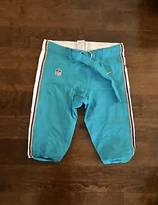 Miami Dolphins Team Issued/game Teal Nike Pants Size 40 2015-2017 Season • $24