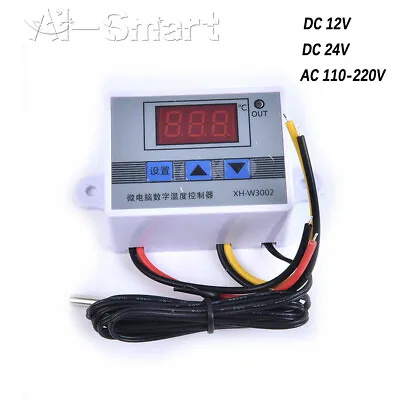 XH-W3002/-W3001 AC/DC Digital LED Temperature Controller Thermostat -50~110℃ UK • £5.44